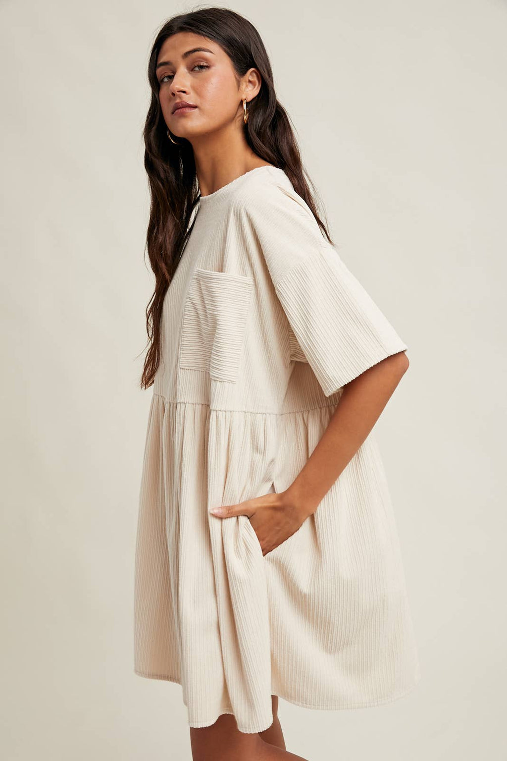 Corduroy Mini Dress