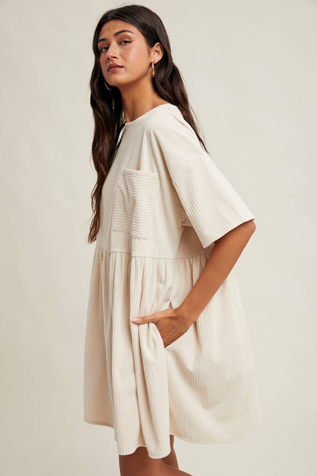 Corduroy Mini Dress