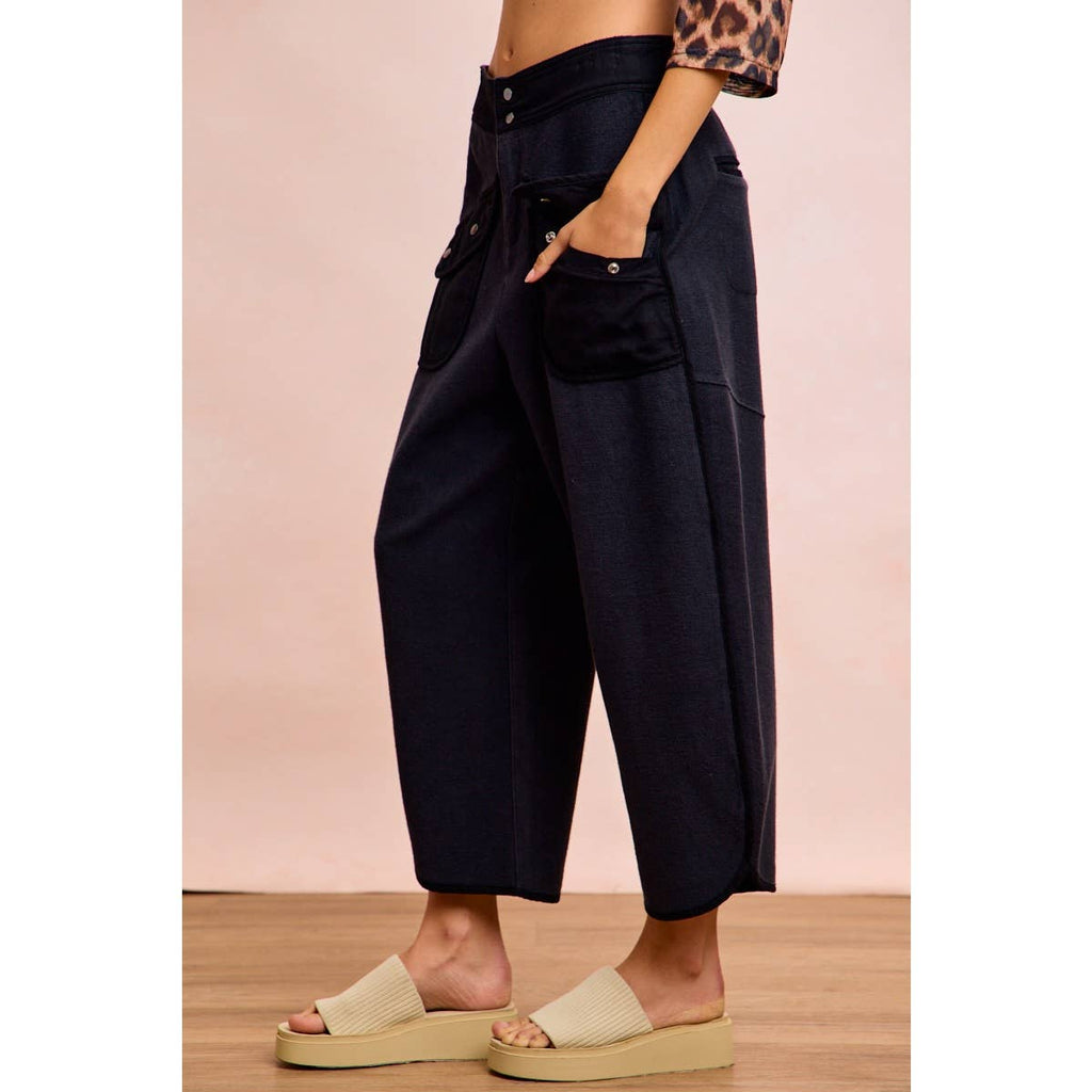 Vintage Mocha Washed Terry Pant