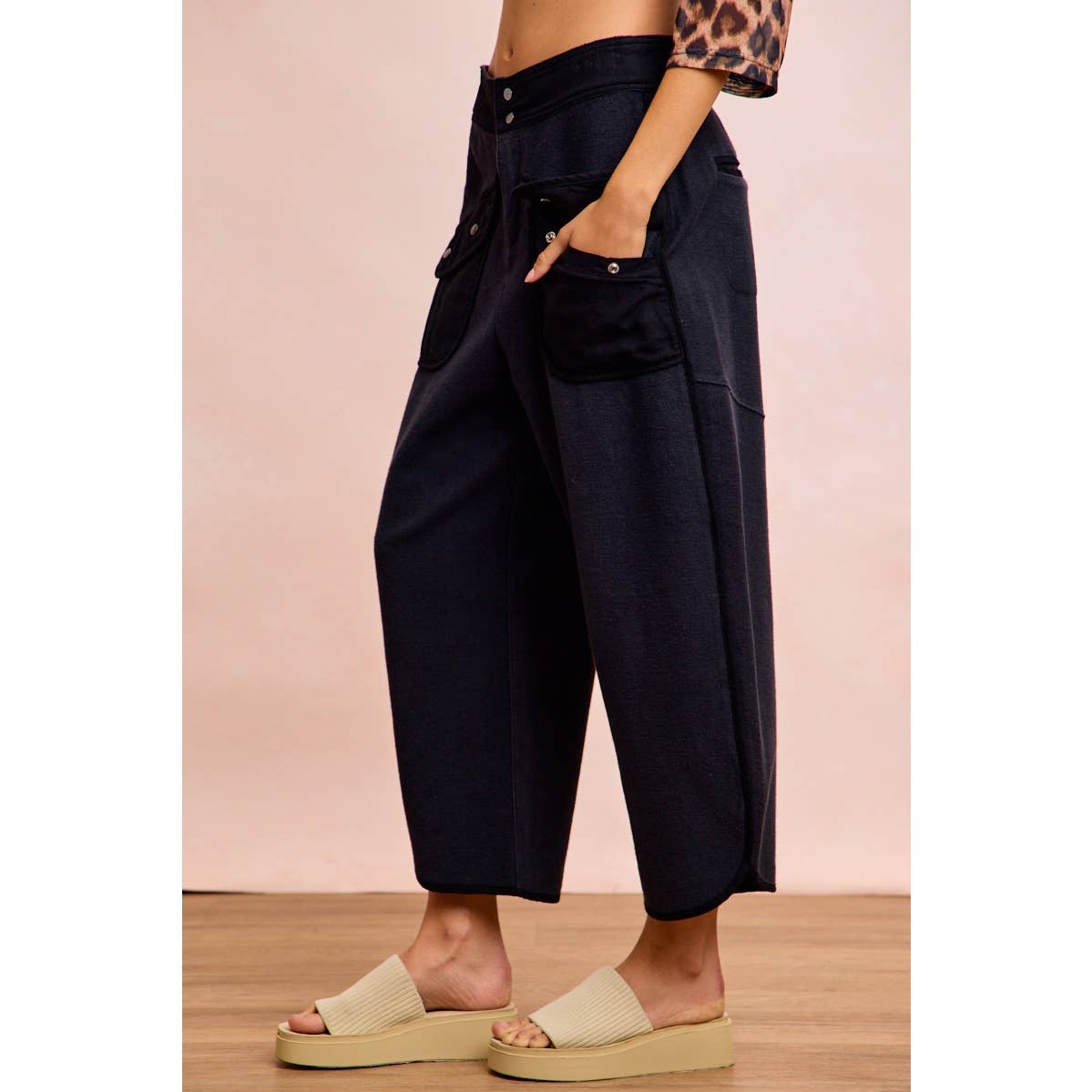 Vintage Mocha Washed Terry Pant