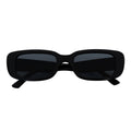 Gloss Black Smoke Small Rectangle Sunglasses