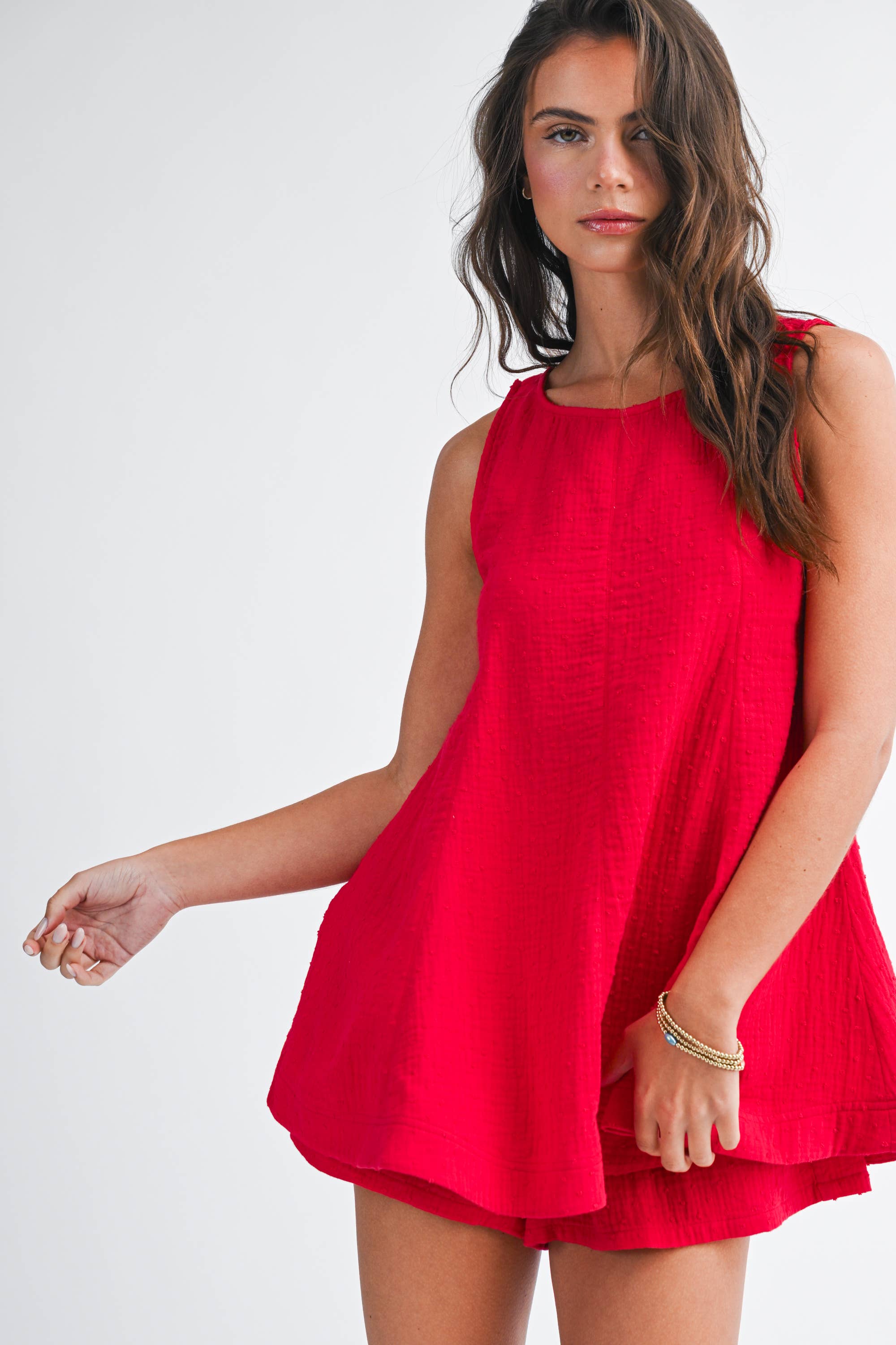 Cherry Textured Short
