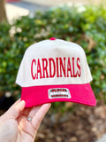 Natural & Red Cardinals Embroidered Hat