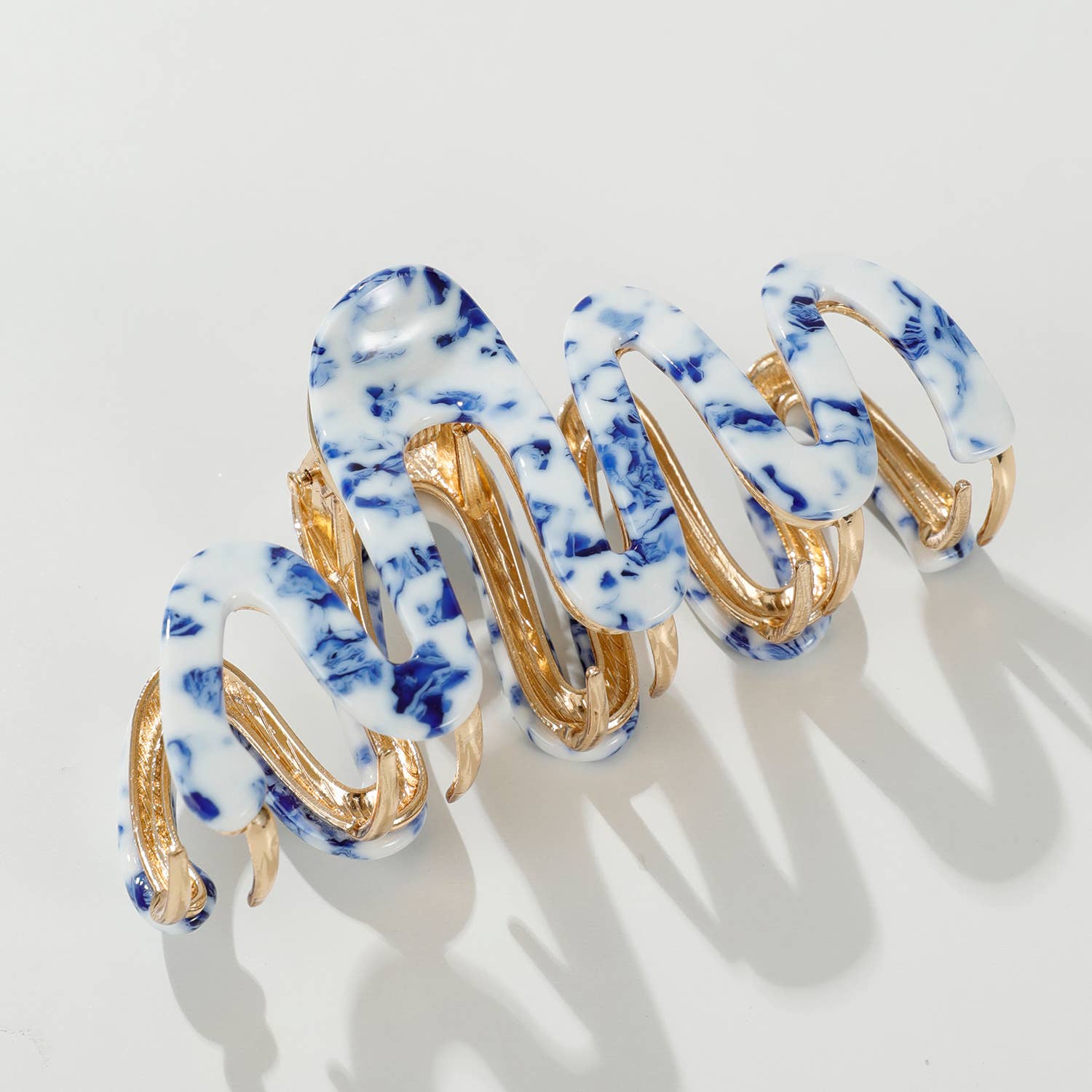 Willow Coastal Squiggle Metal Claw Clip