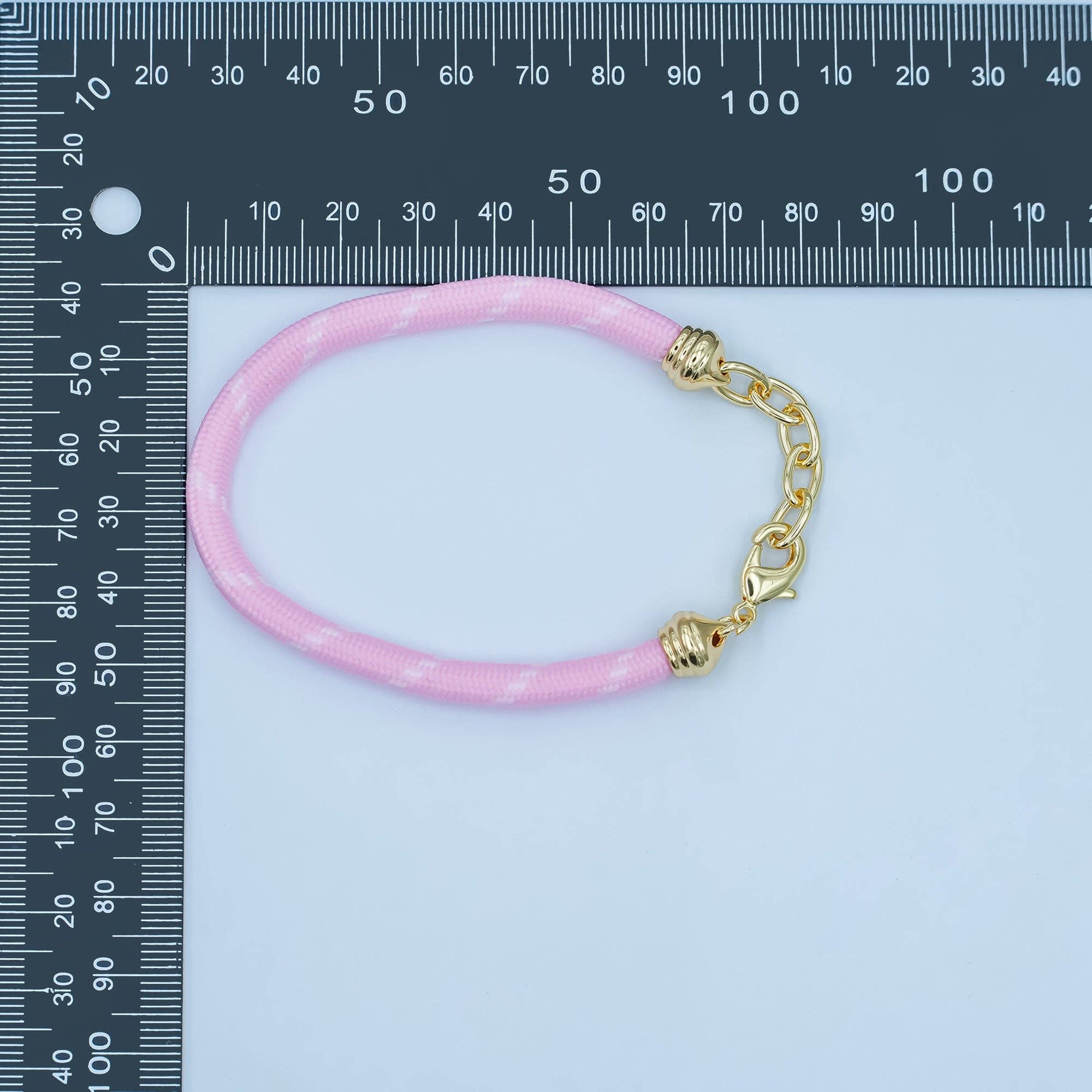 Pink Cord Chain Bracelet