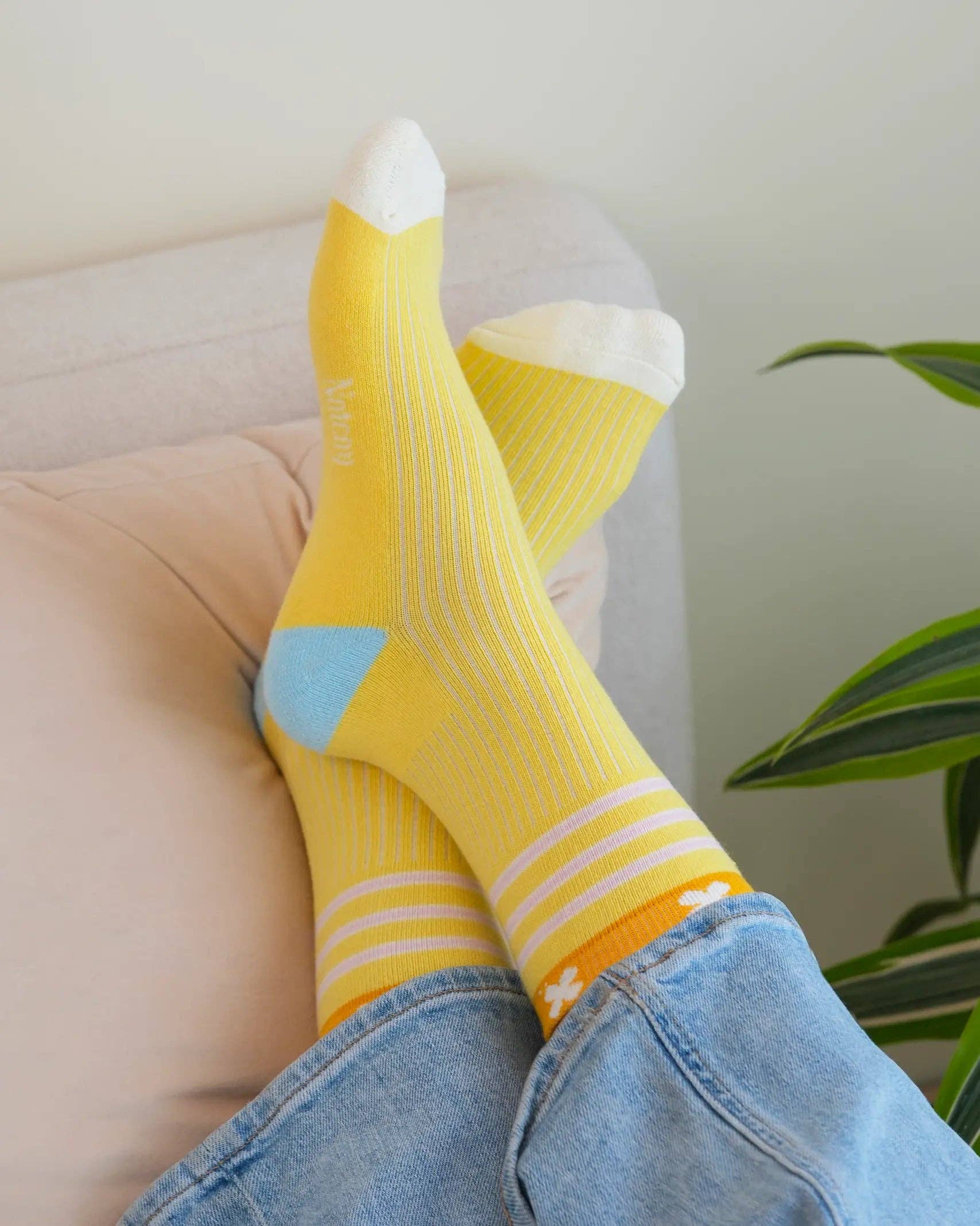 Lime Ocean Socks