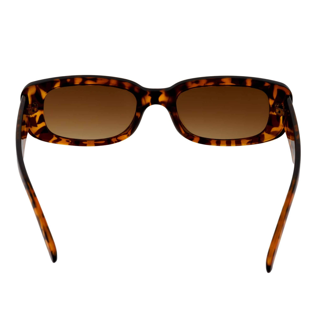 Tortoise Amber Fade Small Rectangle Sunglasses
