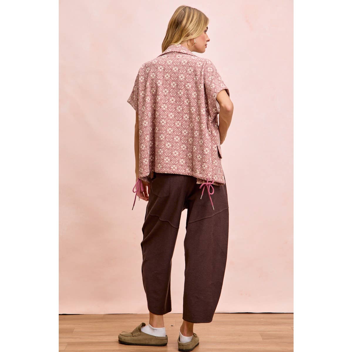Vintage Mocha Washed Terry Pant