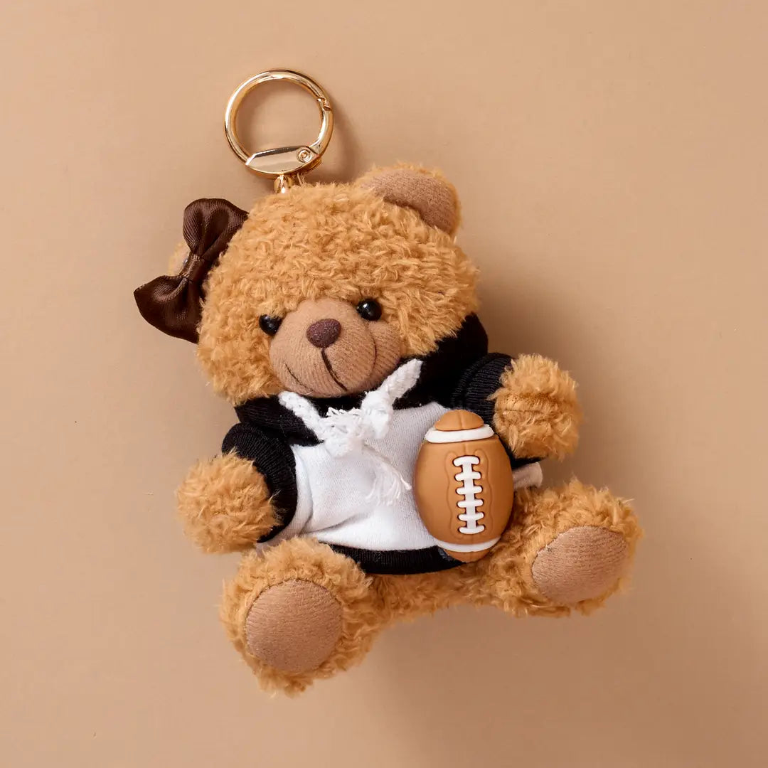 Touchdown Teddy Bear Bag Charm