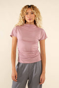 Plus Mauve Ruched Top