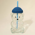 Blue Cute Bear Shaped Glass