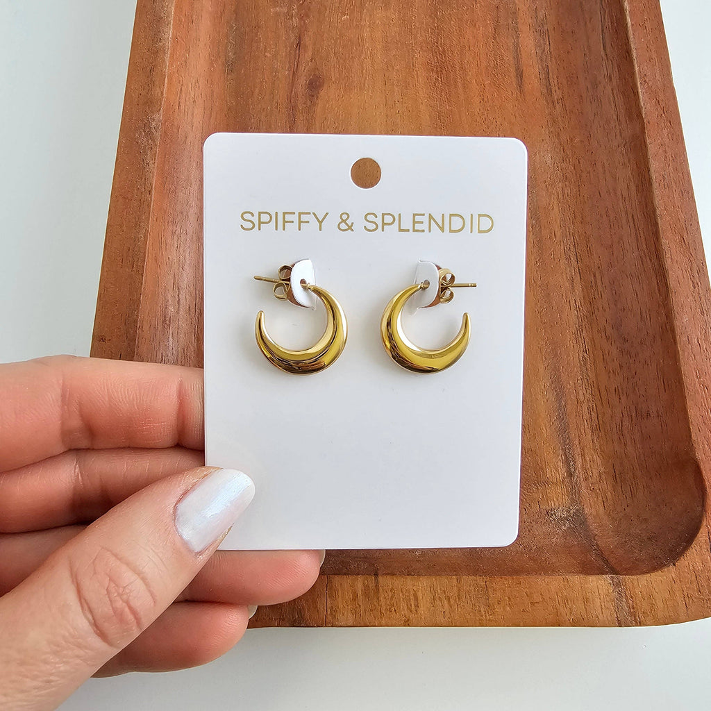 Gold Luxe Selena Hoops