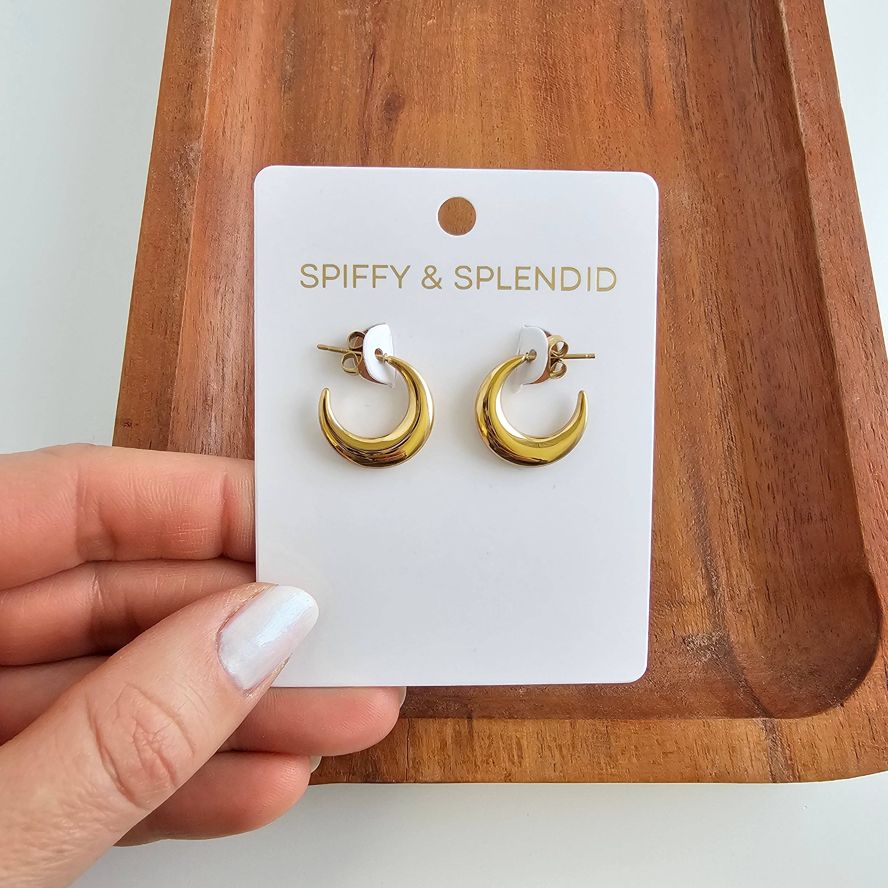 Gold Luxe Selena Hoops