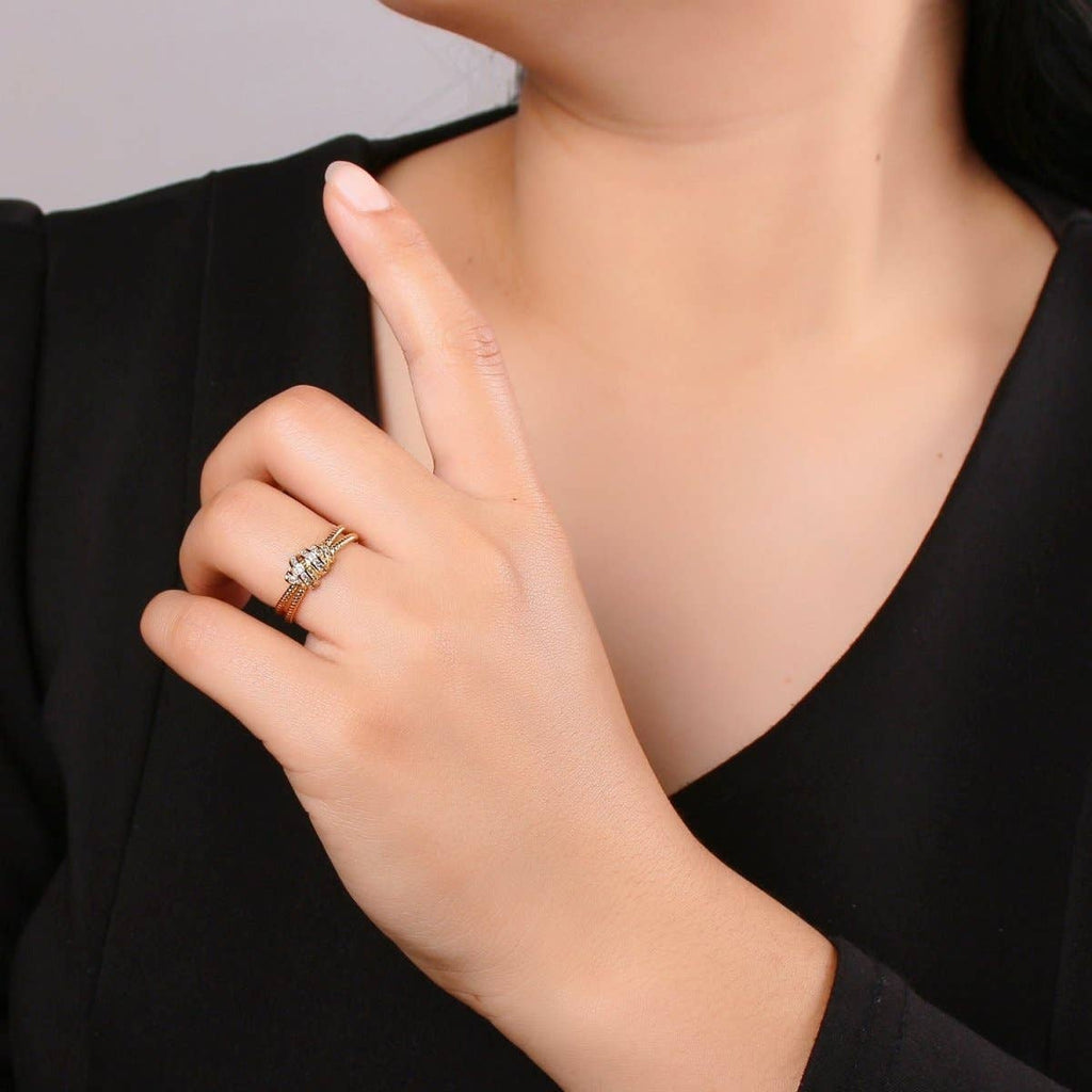 Dainty Double Band Style Ring