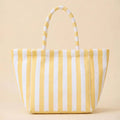 Yellow Striped Terry Tote Bag