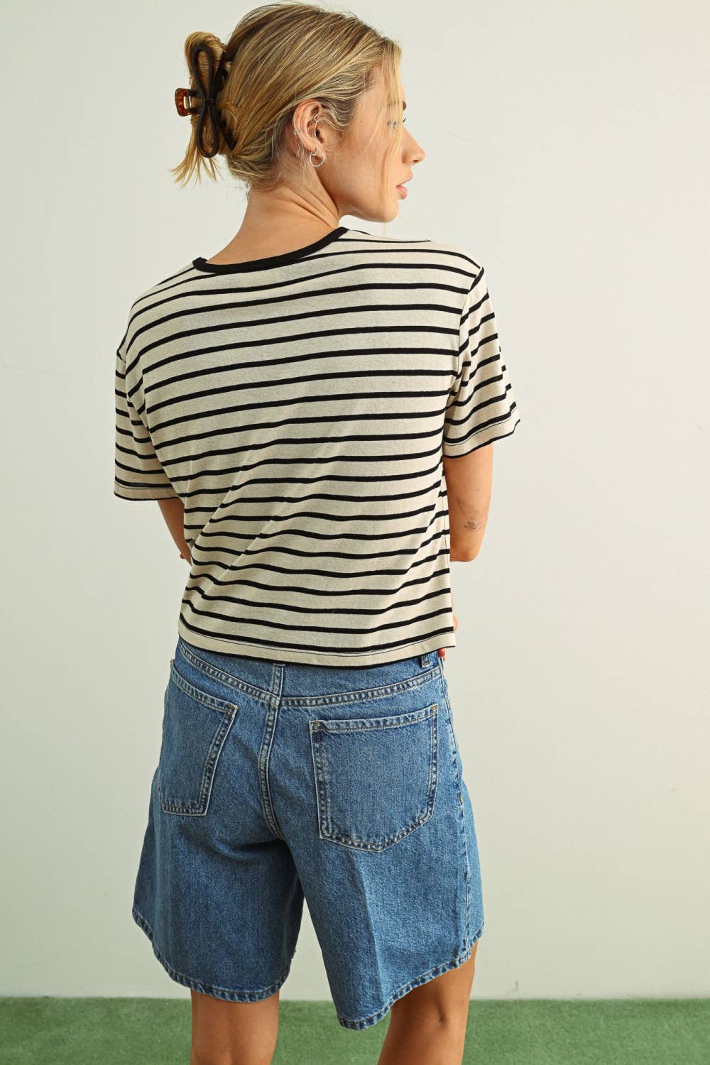 Black Stripe Tee
