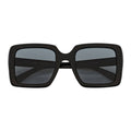 Smoke Oversize Square Black Sunglasses Smoke