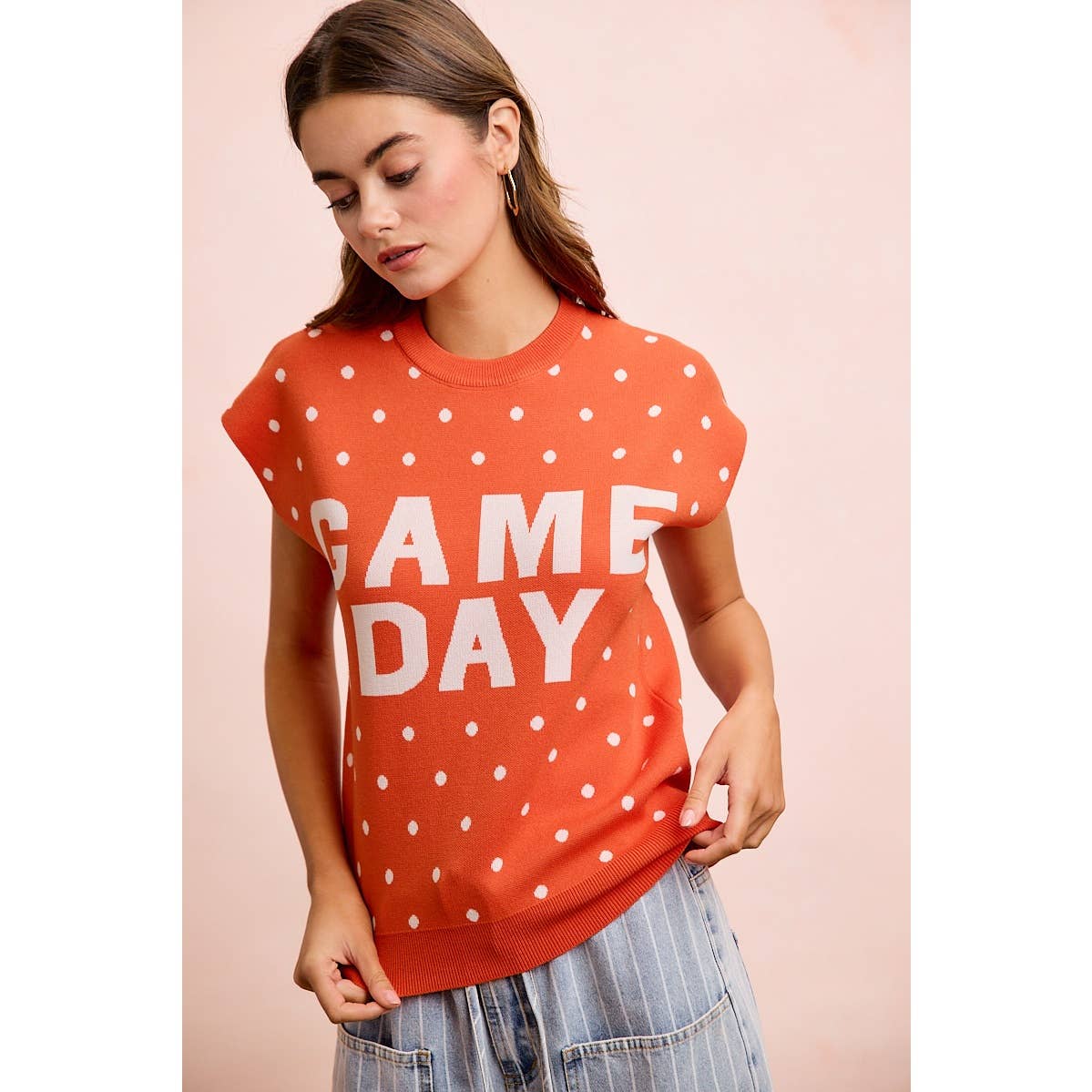 Red Gameday Sleeveless Top