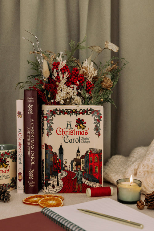 A Christmas Carol Large Book Vase