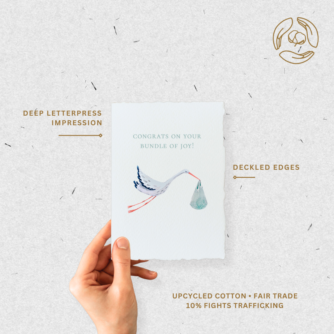 Blue Bundle of Joy Greeting Card