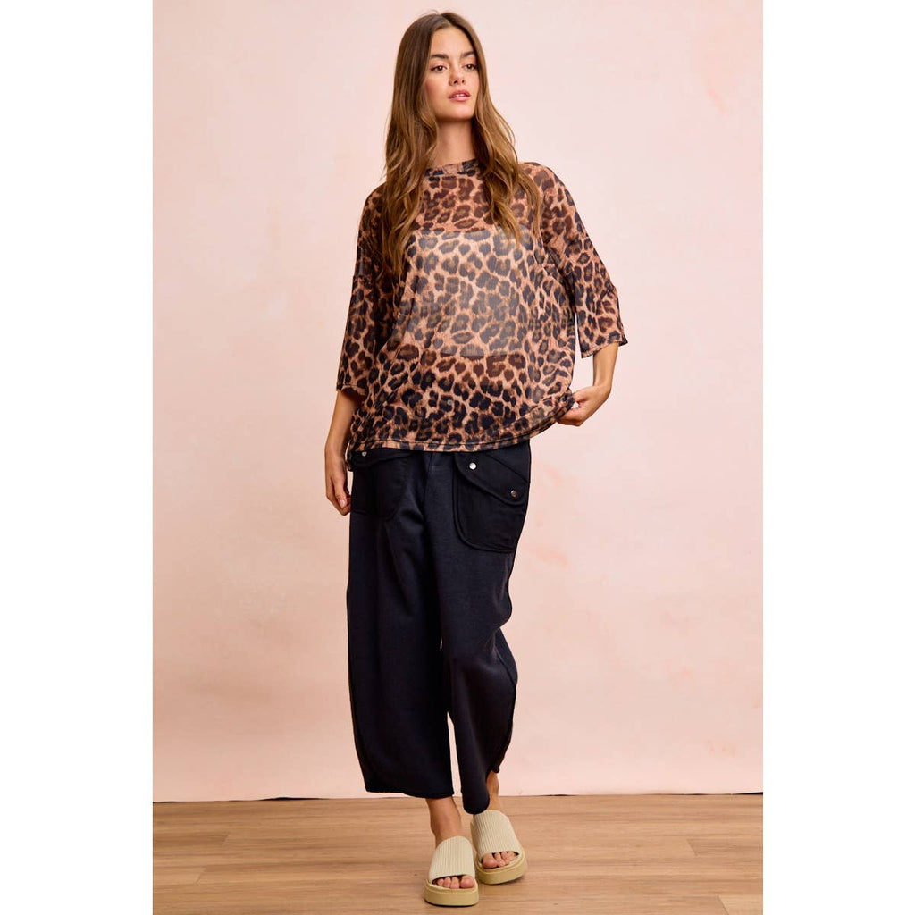 Vintage Mocha Washed Terry Pant