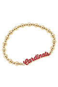 Cardinals Autograph Enamel Stretch Bracelet