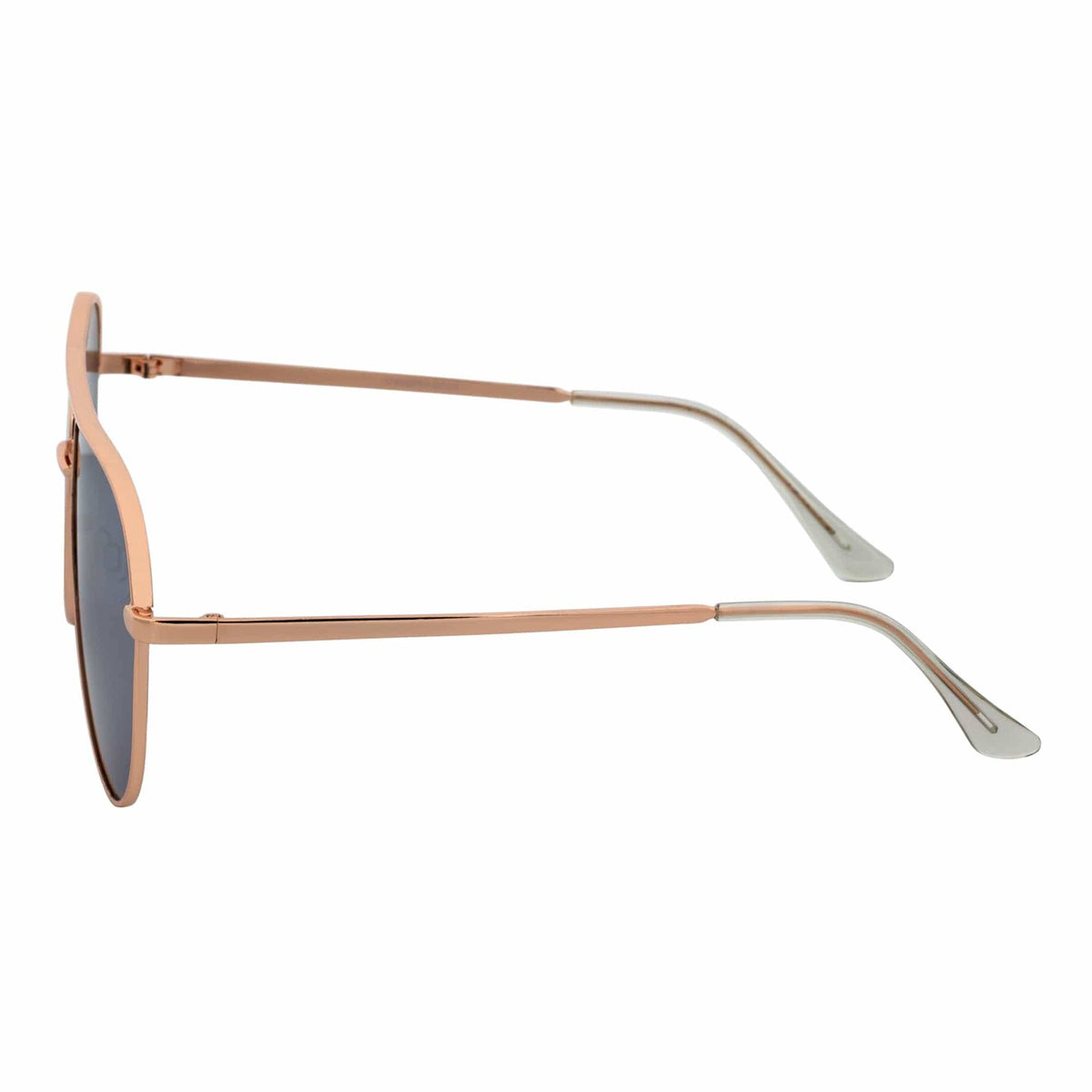 Gold Silver Mirror Oversize Metal Aviator Sunglasses