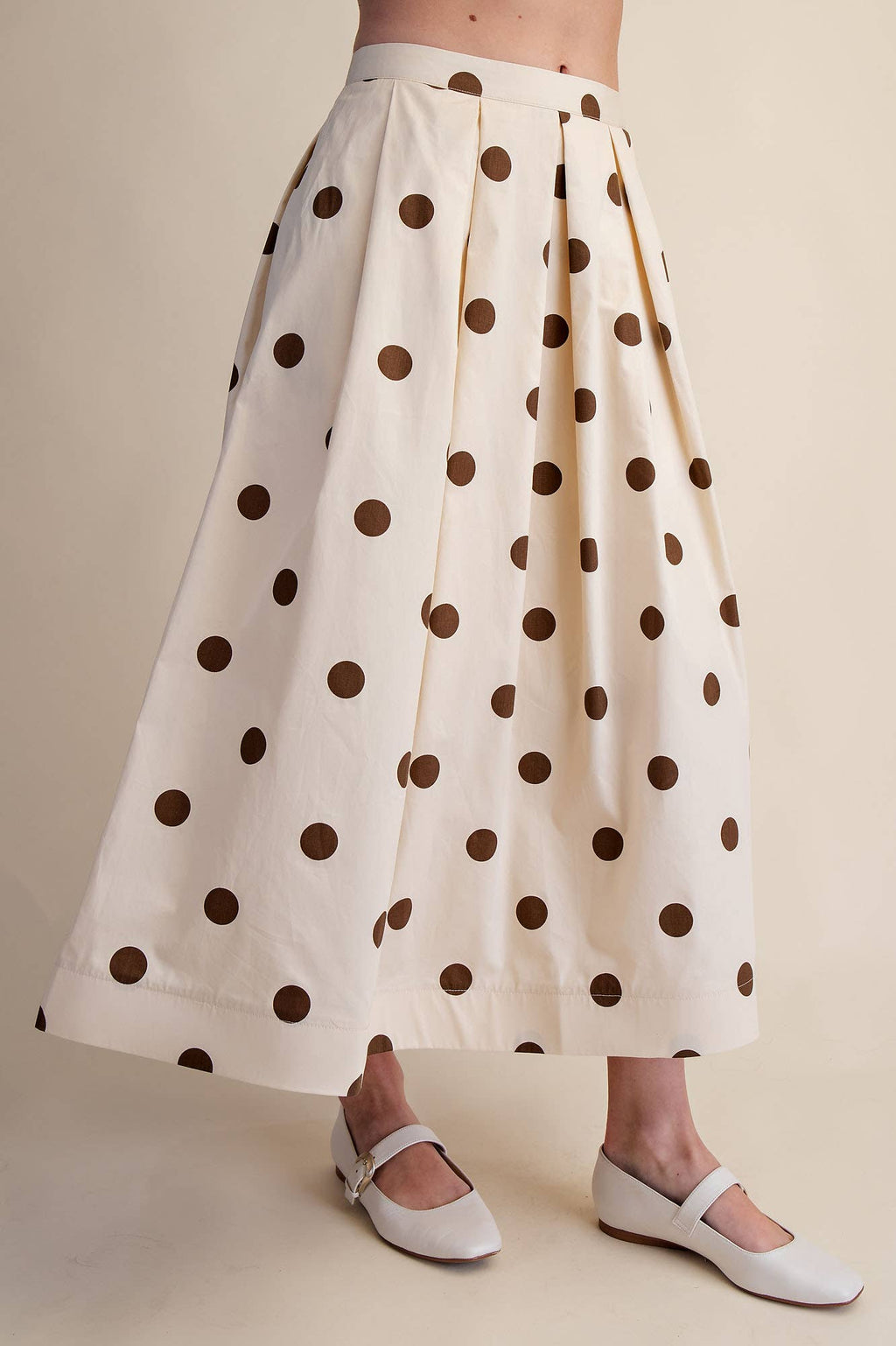 Brown Polka Dot Skirt