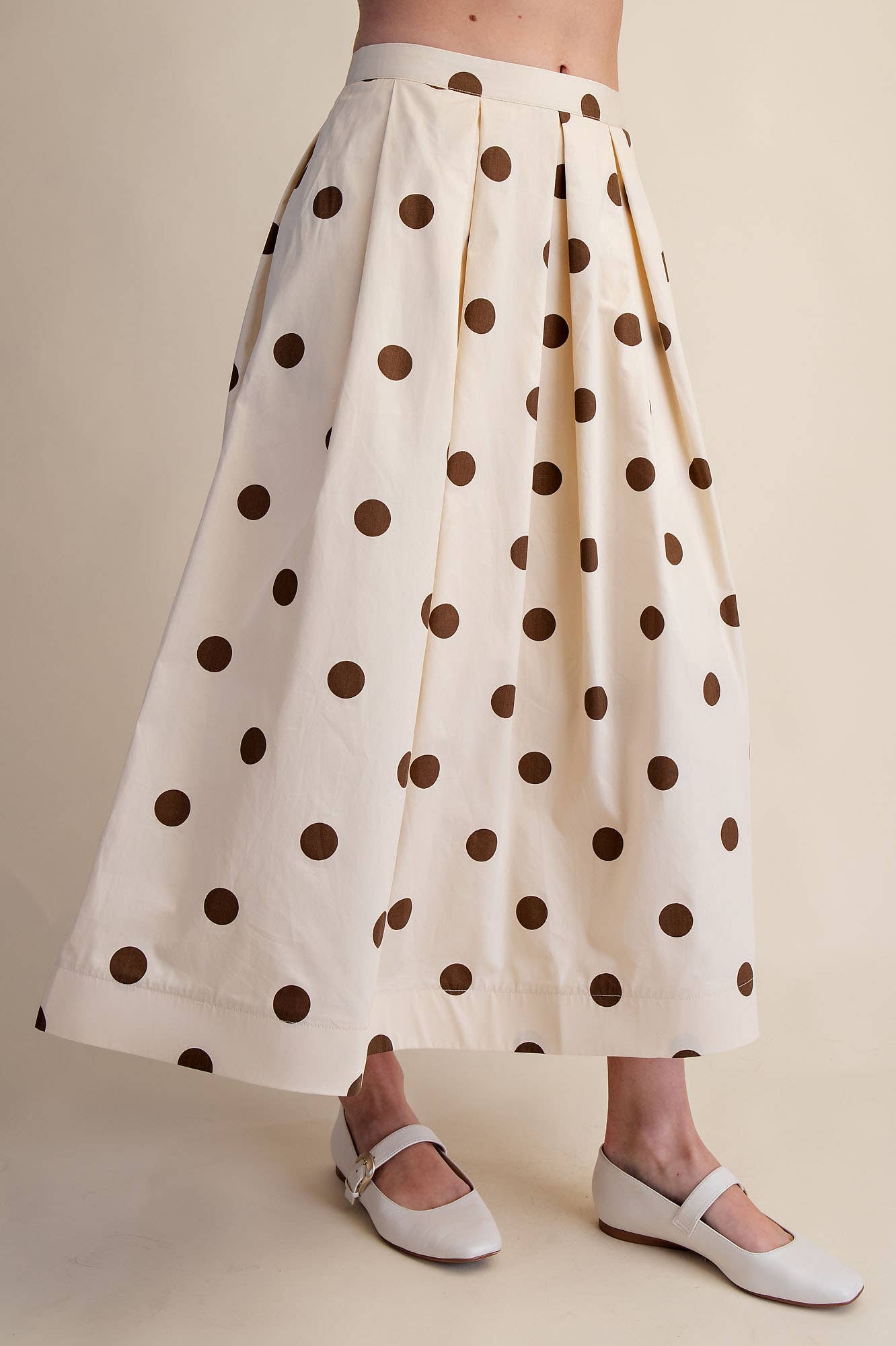 Brown Polka Dot Skirt