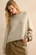 Stone Balloon Sleeve Top