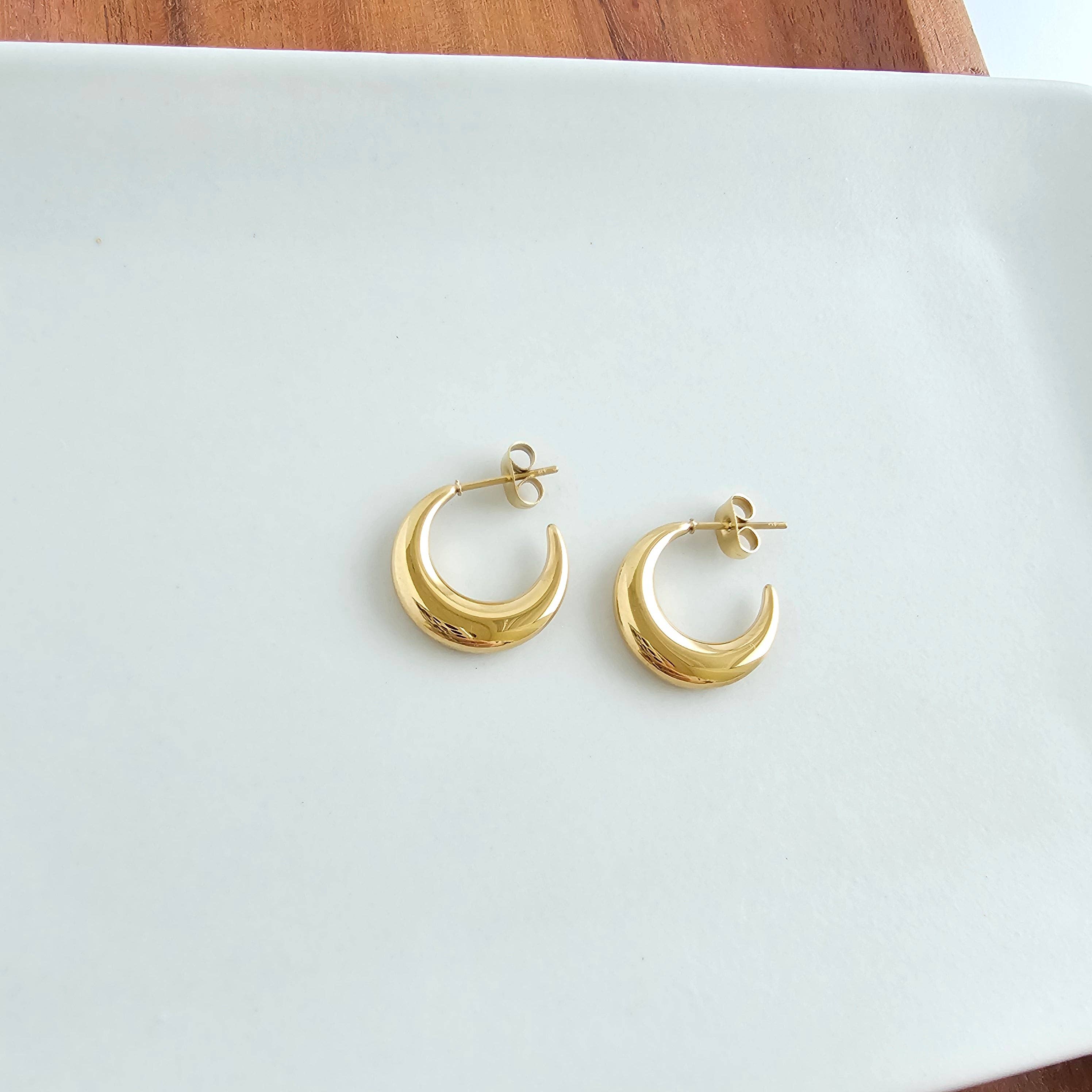 Gold Luxe Selena Hoops