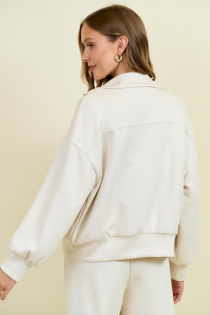 Ecru Flap Pocket Jacket