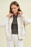 Ecru Flap Pocket Jacket
